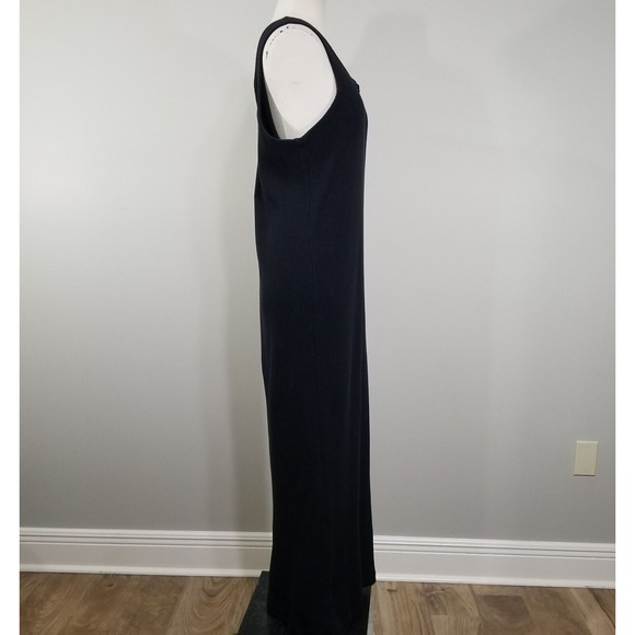 Weno NY Women's Dress Size XL Sleeveless Knit Shift USA Vintage Maxi 80s 90s - Picture 4 of 13